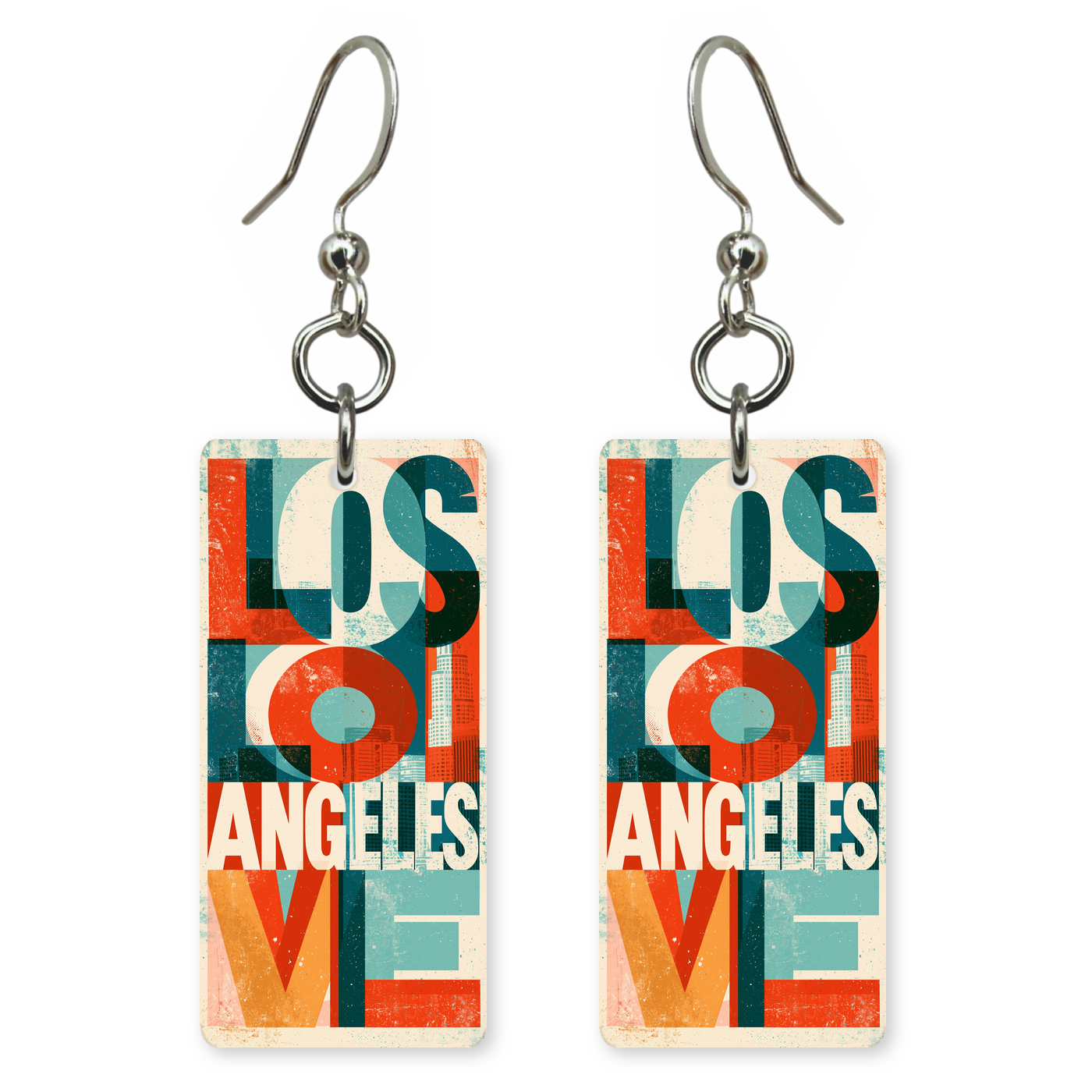 She's Choosing California Earrings | LA Love Typography