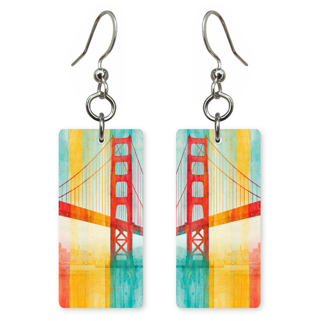 She's Choosing California Earrings | Golden Gate Colorwash | SC5B55