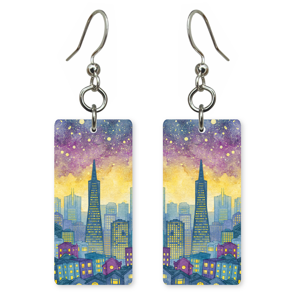 She's Choosing California Earrings | City Lights Starfield | SC5B57
