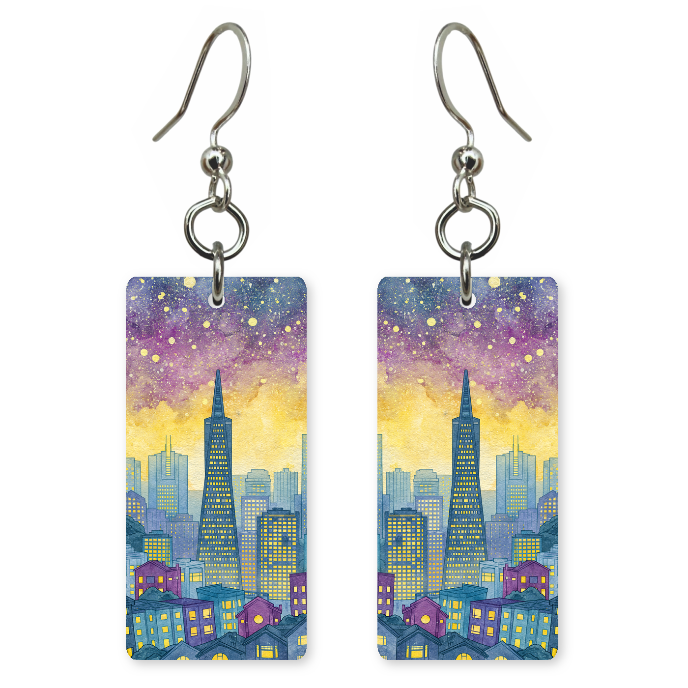 She's Choosing California Earrings | City Lights Starfield | SC5B57