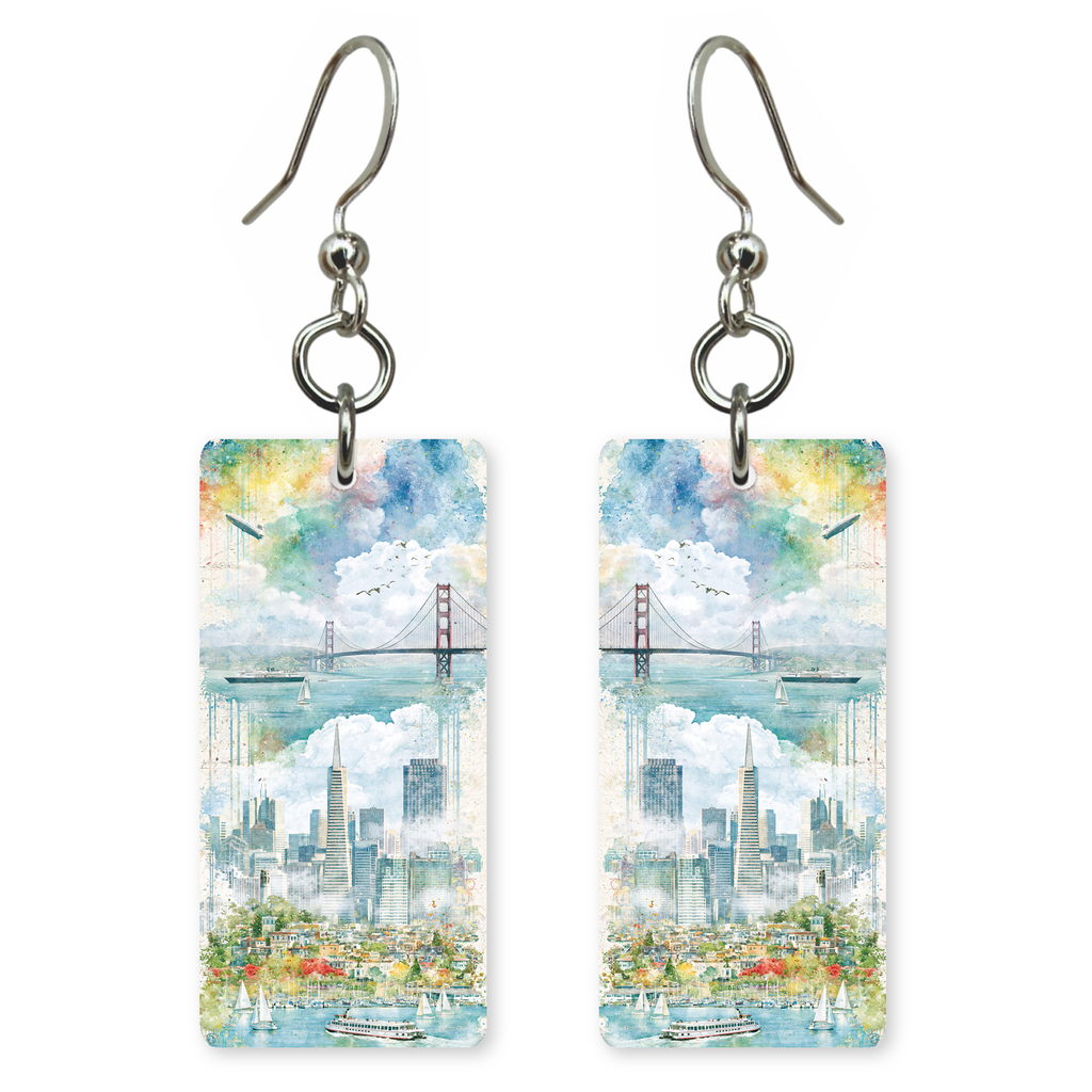 She's Choosing California Earrings | San Francisco Dreamscape | SC5B58