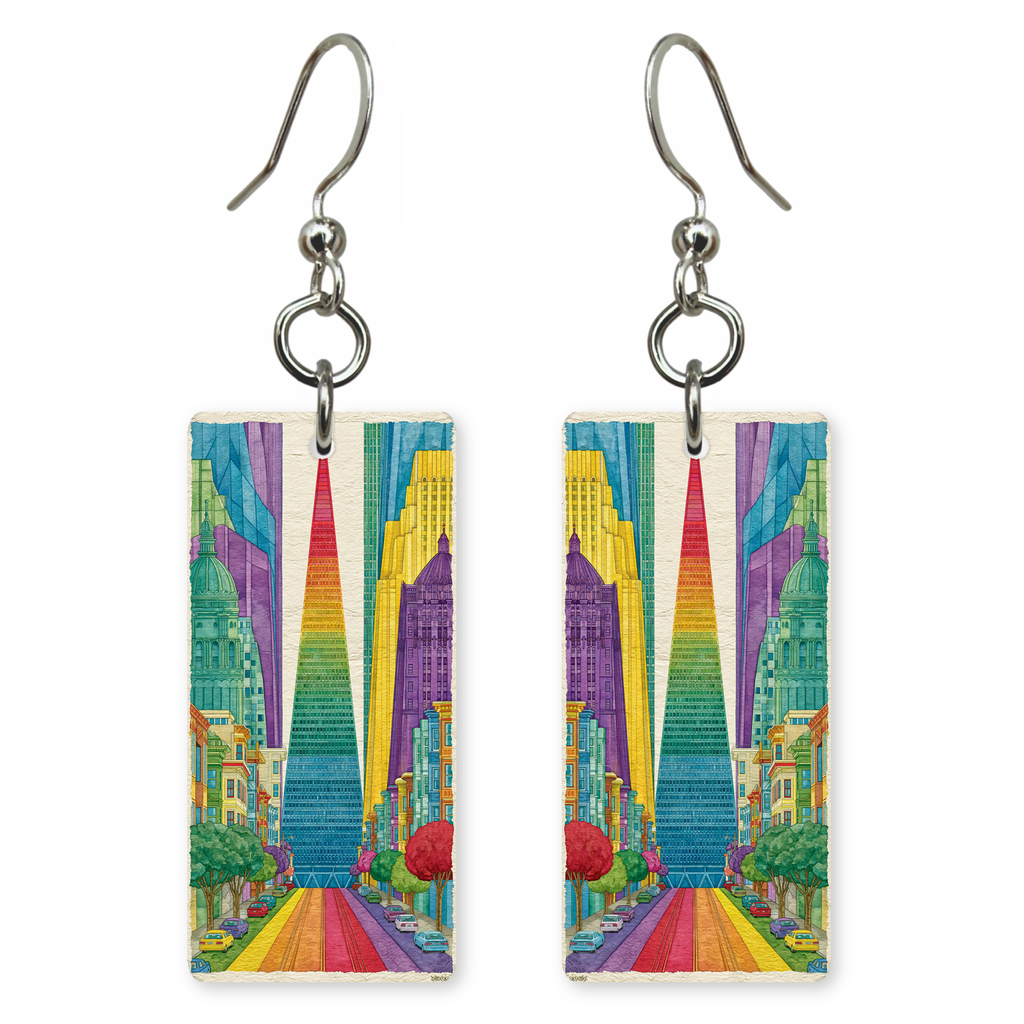 She's Choosing California Earrings | Rainbow Street Transamerica | SC5B60