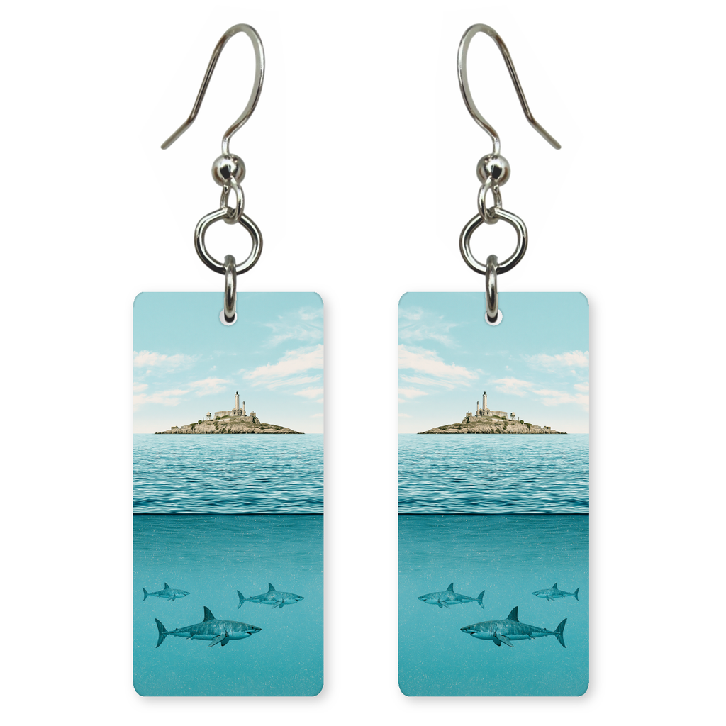 She's Choosing California Earrings | Alcatraz Deep Blue | SC5B63