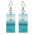 She's Choosing California Earrings | Alcatraz Deep Blue | SC5B63