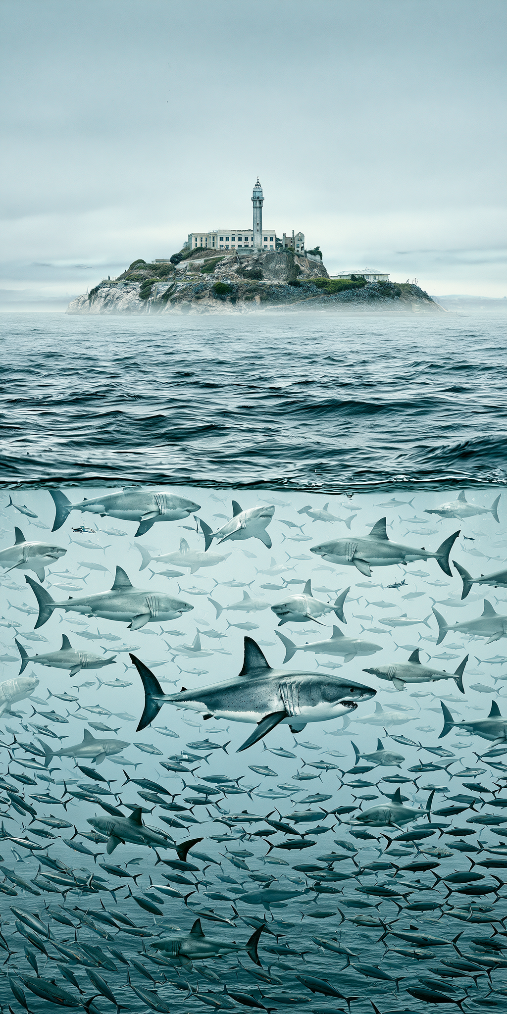She's Choosing California Earrings | Alcatraz Shark School | SC5B64