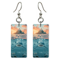She's Choosing California Earrings | Alcatraz Sunset Shark | SC5B65