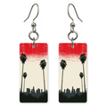 She's Choosing California Earrings | LA Crimson Skyline | SC5B68
