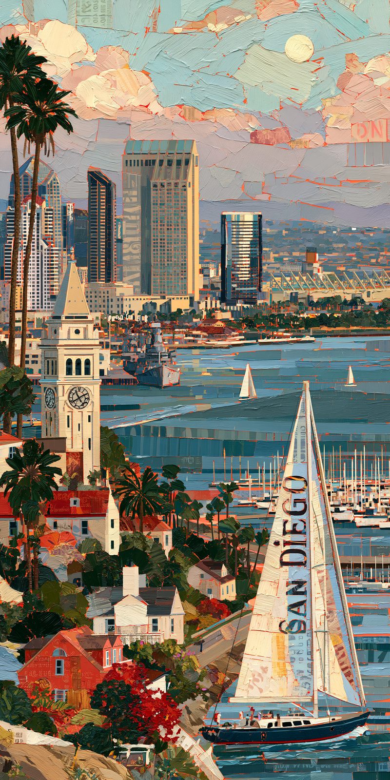She's Choosing California Earrings | San Diego Harbor Sail