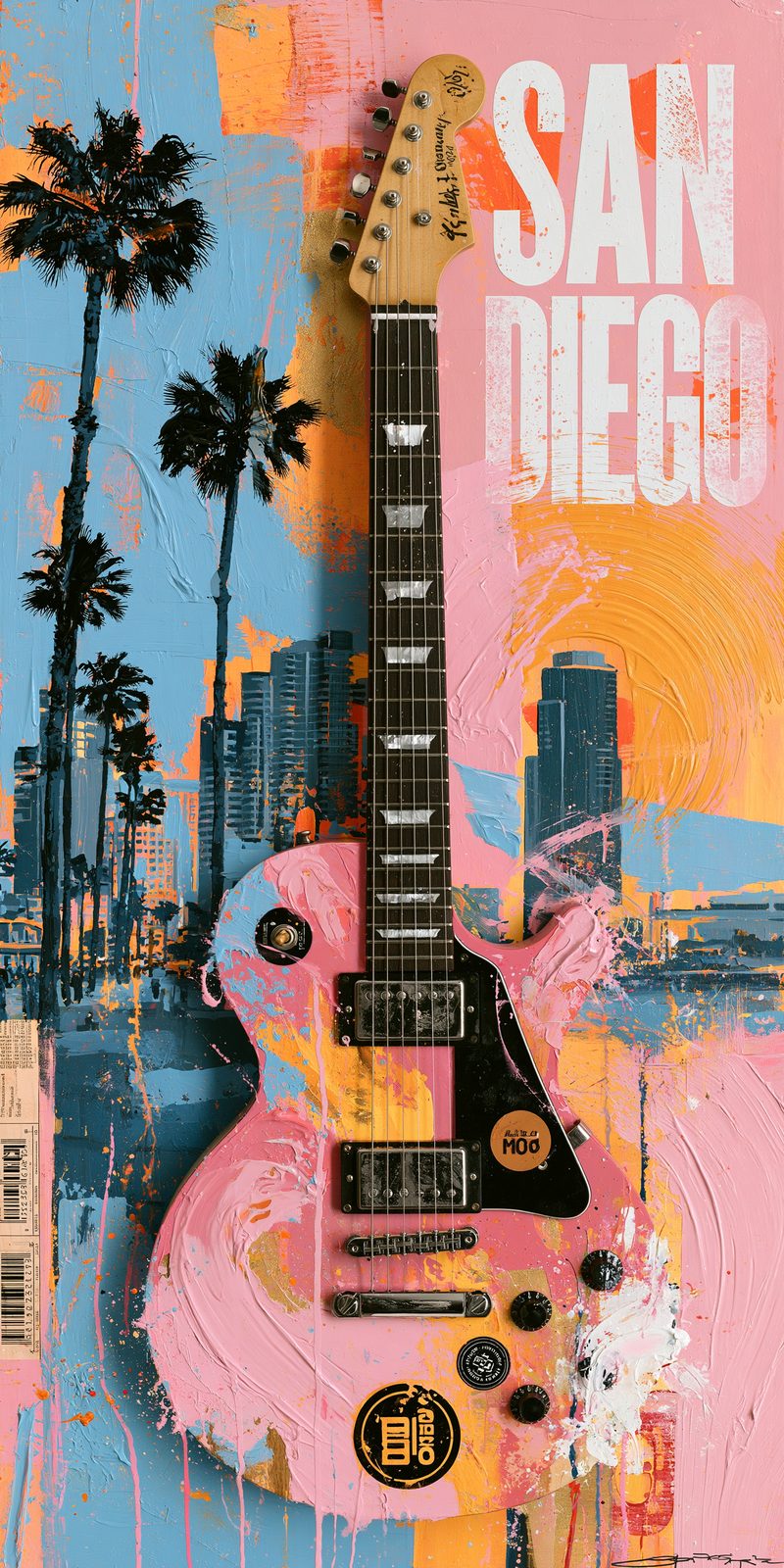 She's Choosing California Earrings | San Diego Rock Guitar