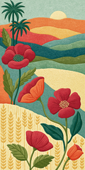 Poppy Deco — She's Choosing California upcycled paperboard earrings