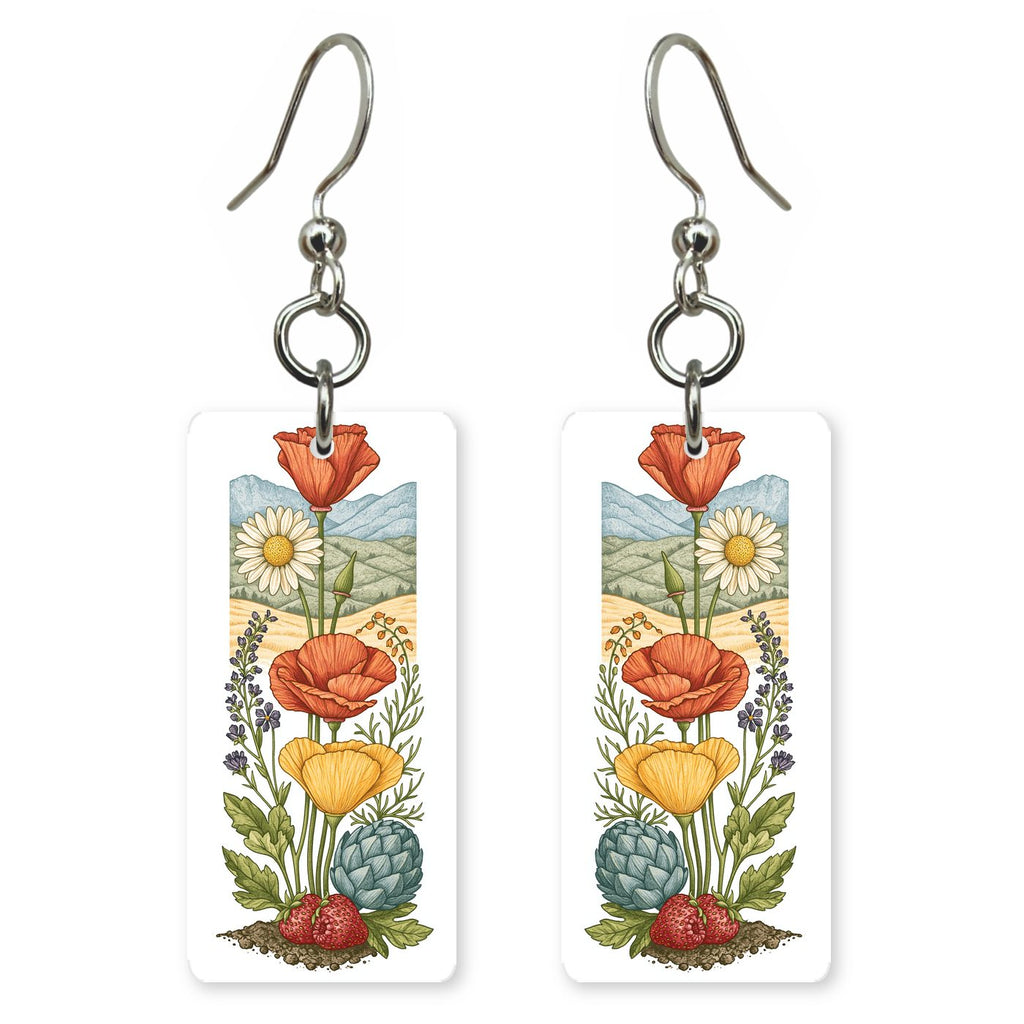 Poppy Stack — She's Choosing earrings, shown as a pair