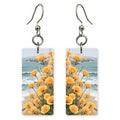 Coastal Poppies — She's Choosing earrings, shown as a pair