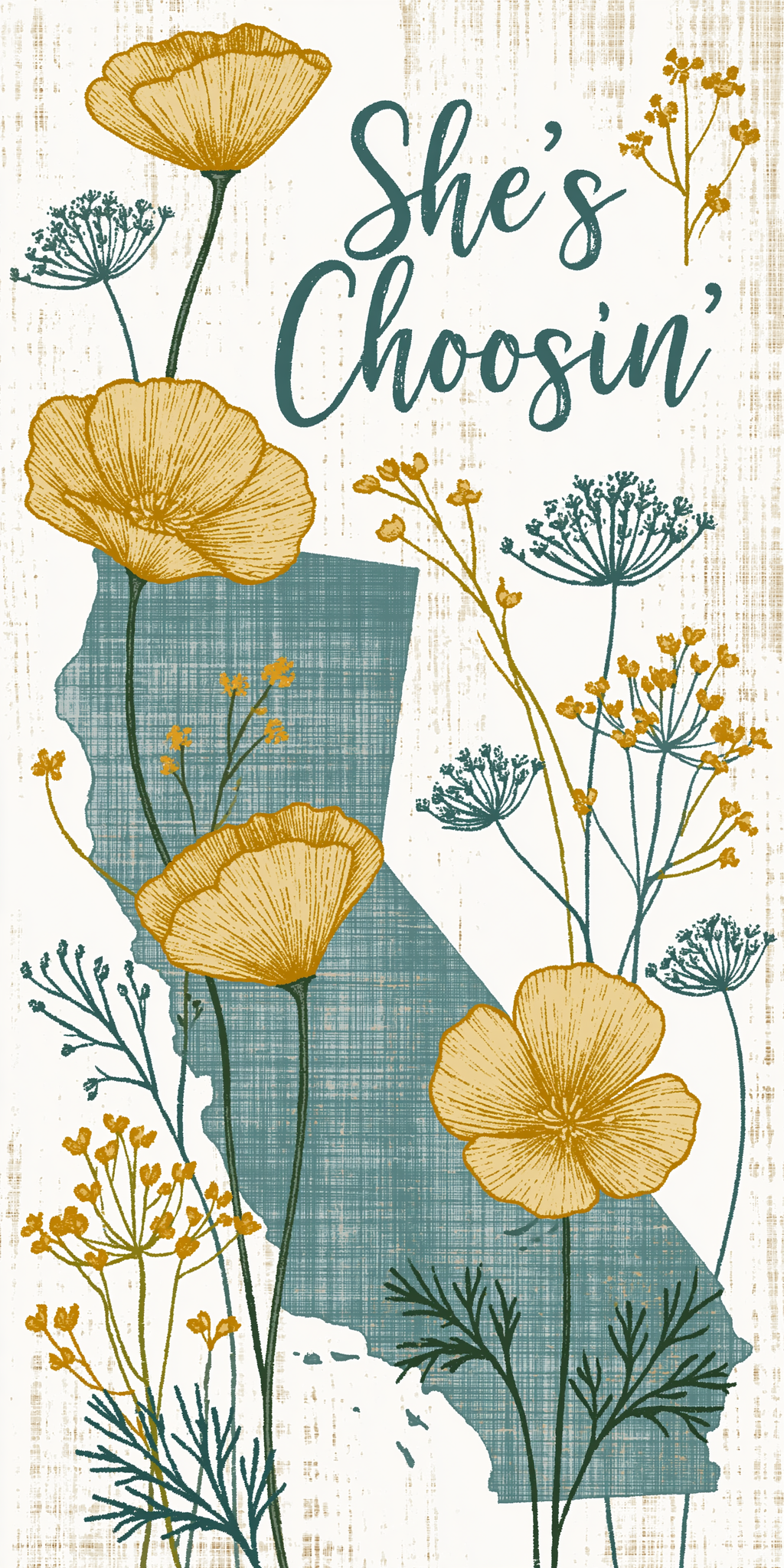 Golden Poppy Plaid — She's Choosing California upcycled paperboard earrings