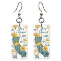 She's Choosing California | Eco Earrings | Golden Poppy Plaid | SC5G1