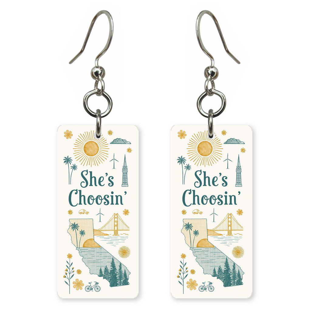 City Icons Sun — She's Choosing earrings, shown as a pair
