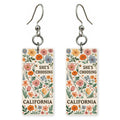 She's Choosing California | Eco Earrings | Wildflower Sketch | SC5K1