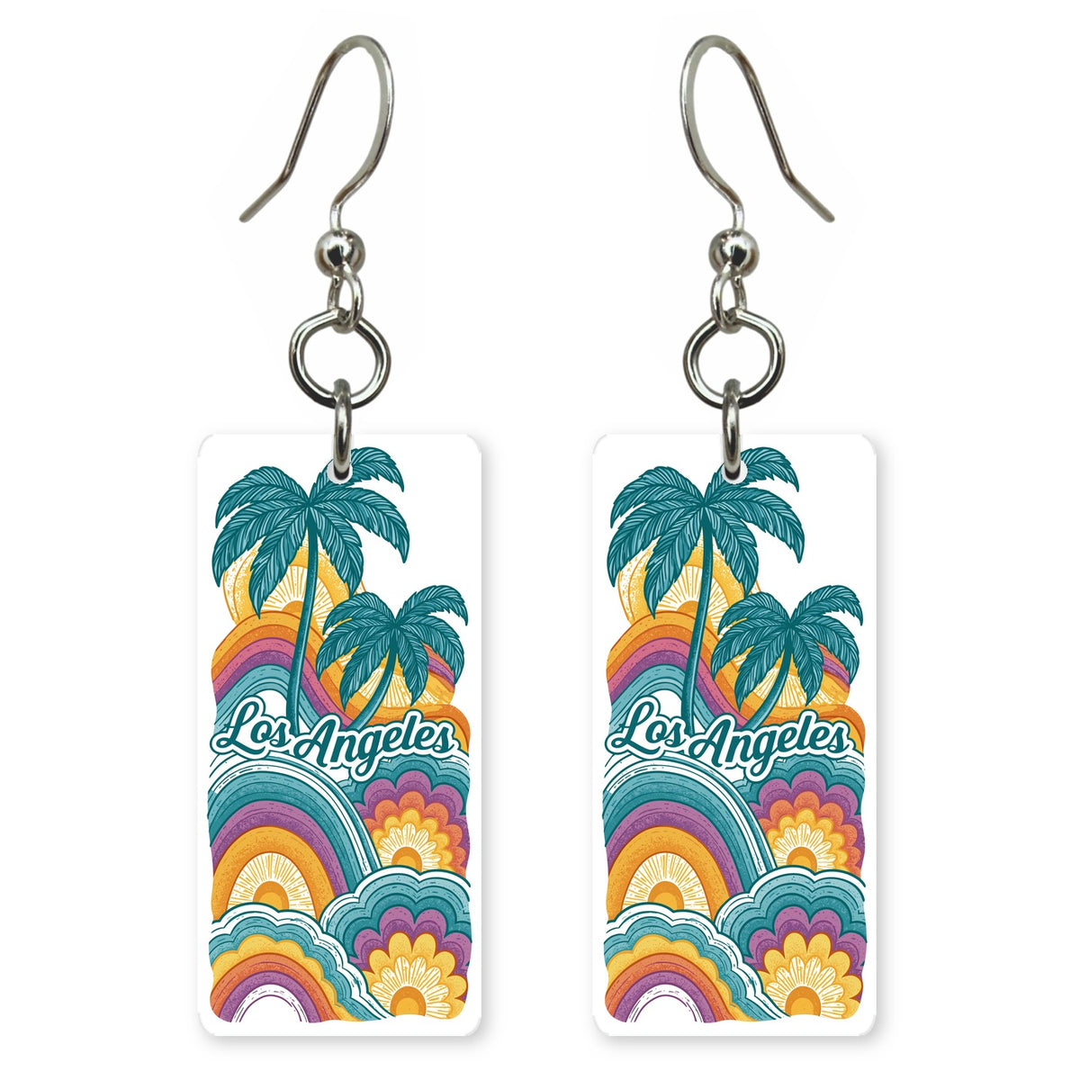 She's Choosing California | Eco Earrings | Los Angeles Retro Palms | SC5L