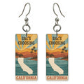 She's Choosing California | Eco Earrings | Sunrise Travel Poster | SC5O1