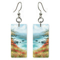 Coastal Bluff Poppies — She's Choosing earrings, shown as a pair