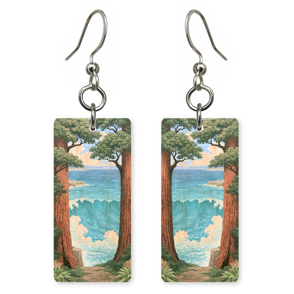 She's Choosing California | Eco Earrings | Redwood Window | SC5S