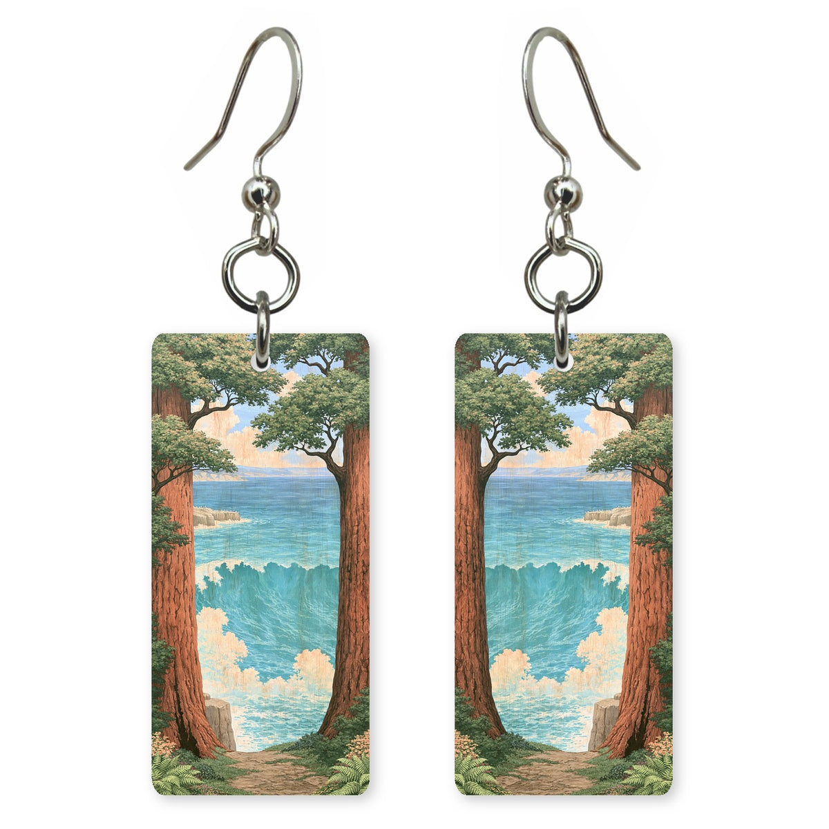 She's Choosing California | Eco Earrings | Redwood Window | SC5S
