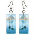 Morro Bay Boats — She's Choosing earrings, shown as a pair