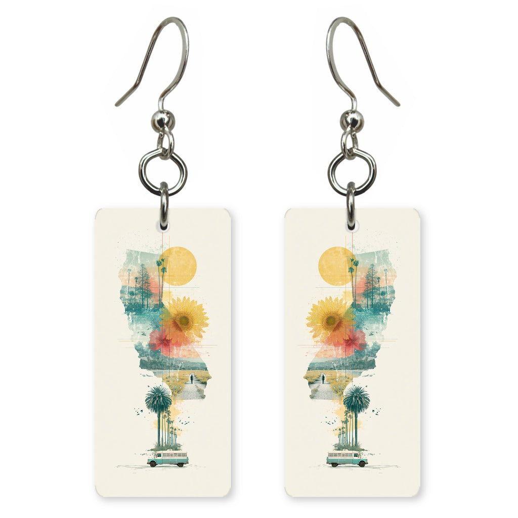 She's Choosing California | Eco Earrings | Sunflower State | SC5X