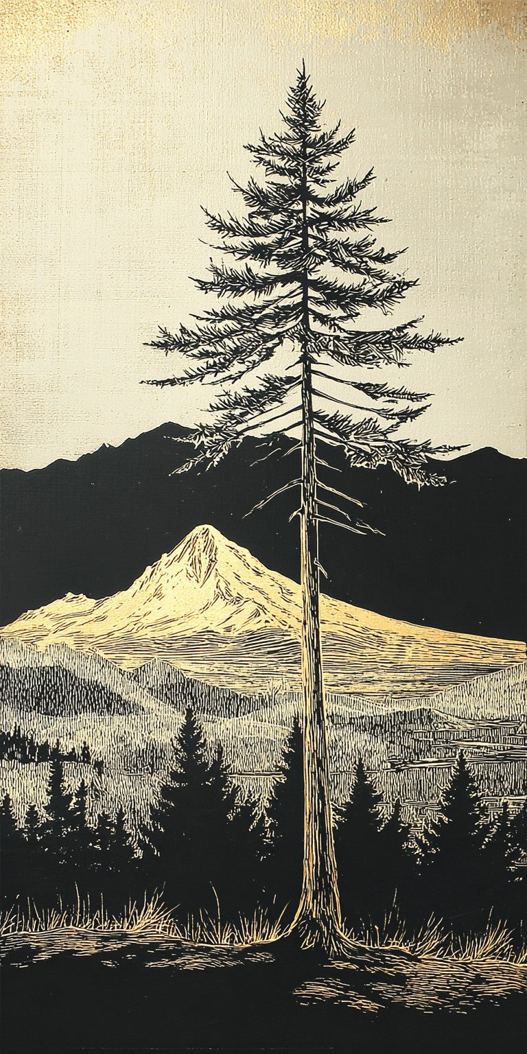 Pine Ridge Engraving — full design art