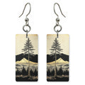 Pine Ridge Engraving — She's Choosing earrings, shown as a pair