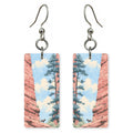 Garden Gods Towering Fins — She's Choosing earrings, shown as a pair