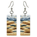 Great Sand Dunes Towering — She's Choosing earrings, shown as a pair