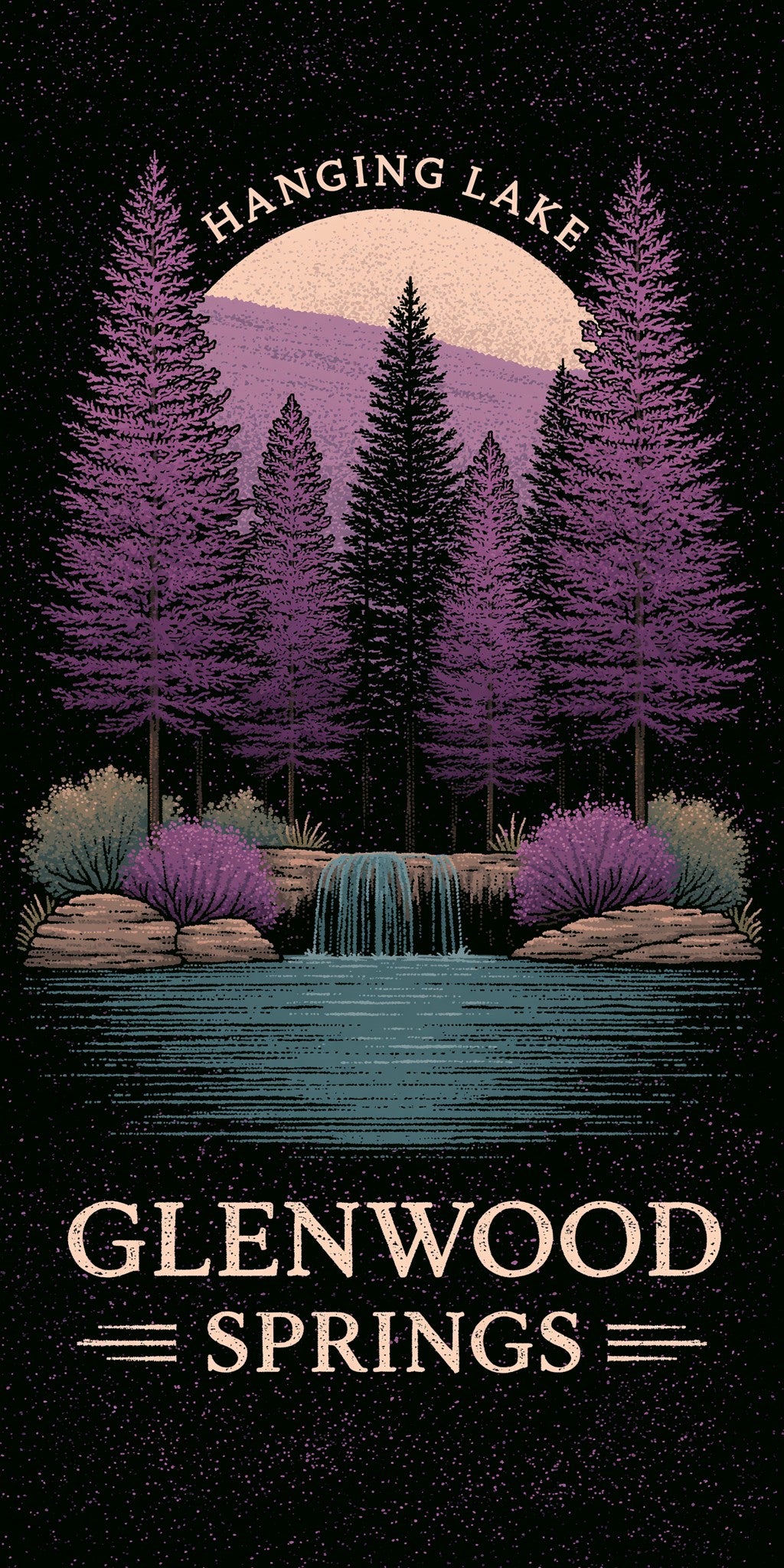 Hanging Lake Text Glenwood — full design art