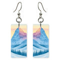 Maroon Bells Sunrise Pink — She's Choosing earrings, shown as a pair