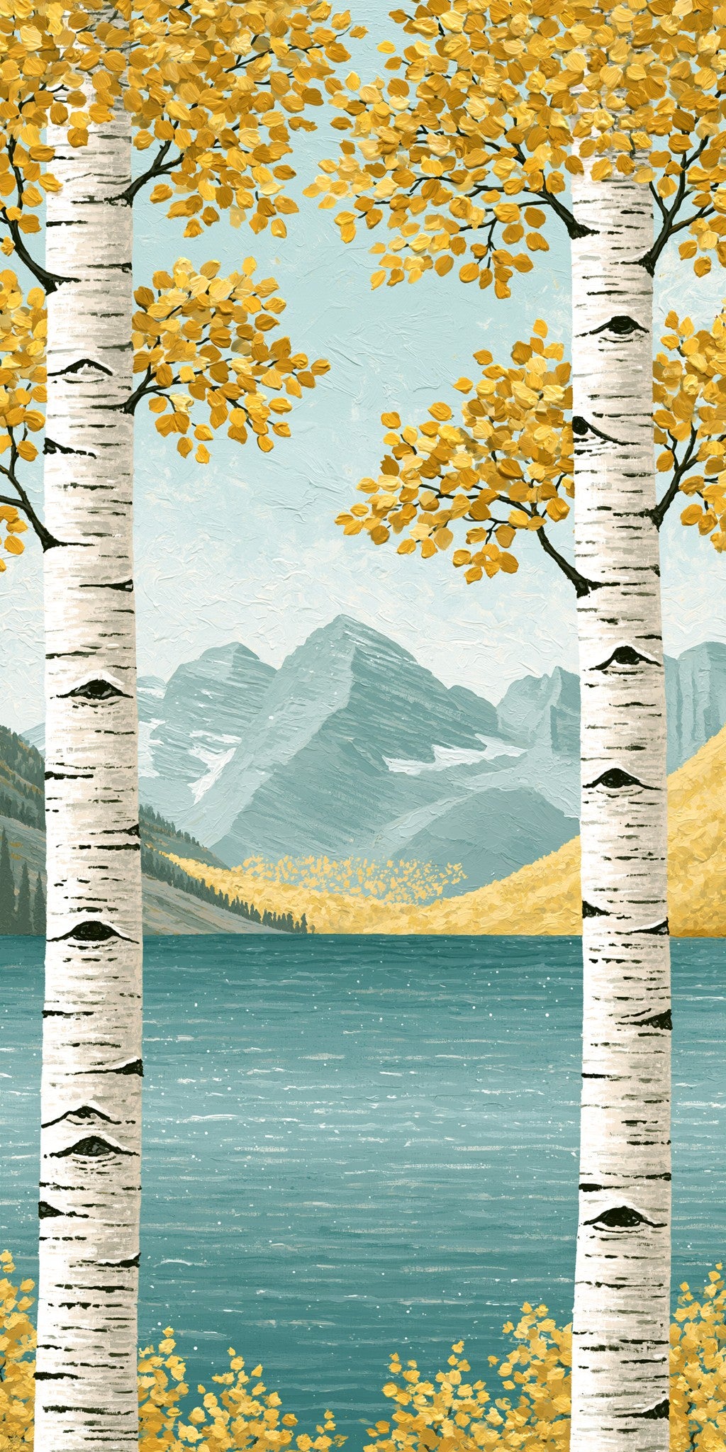 Maroon Bells Framed — full design art