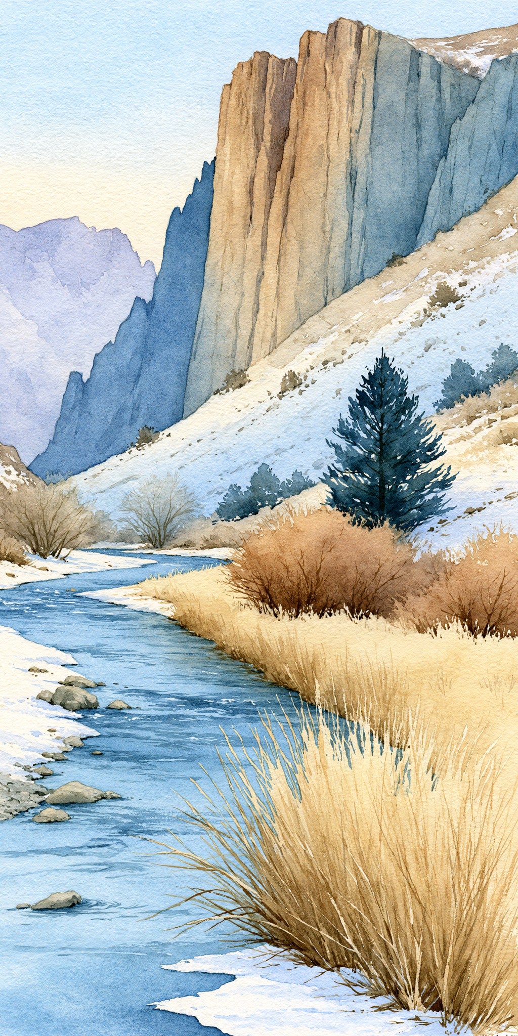 Black Canyon Painted Wall — full design art