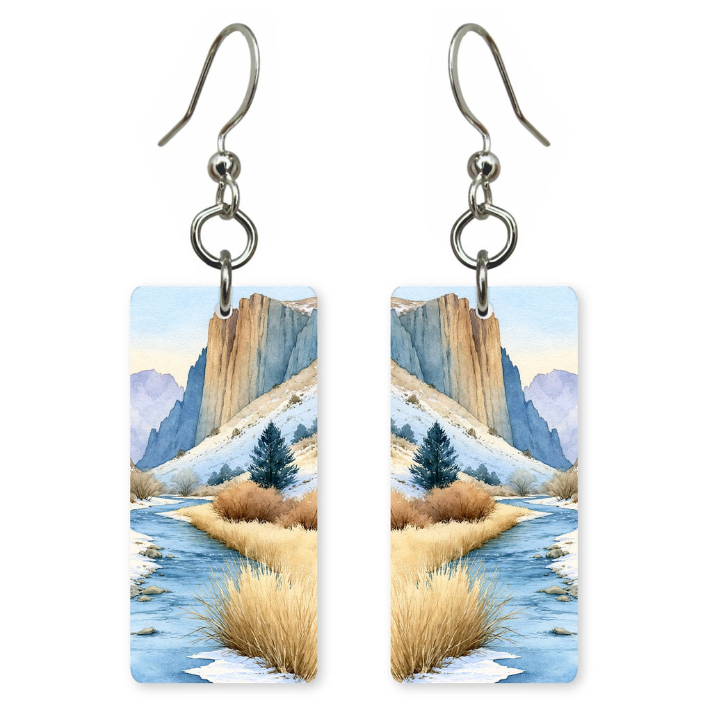Black Canyon Painted Wall — She's Choosing earrings, shown as a pair