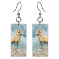 Rocky Mountain Bighorn Sheep — She's Choosing earrings, shown as a pair