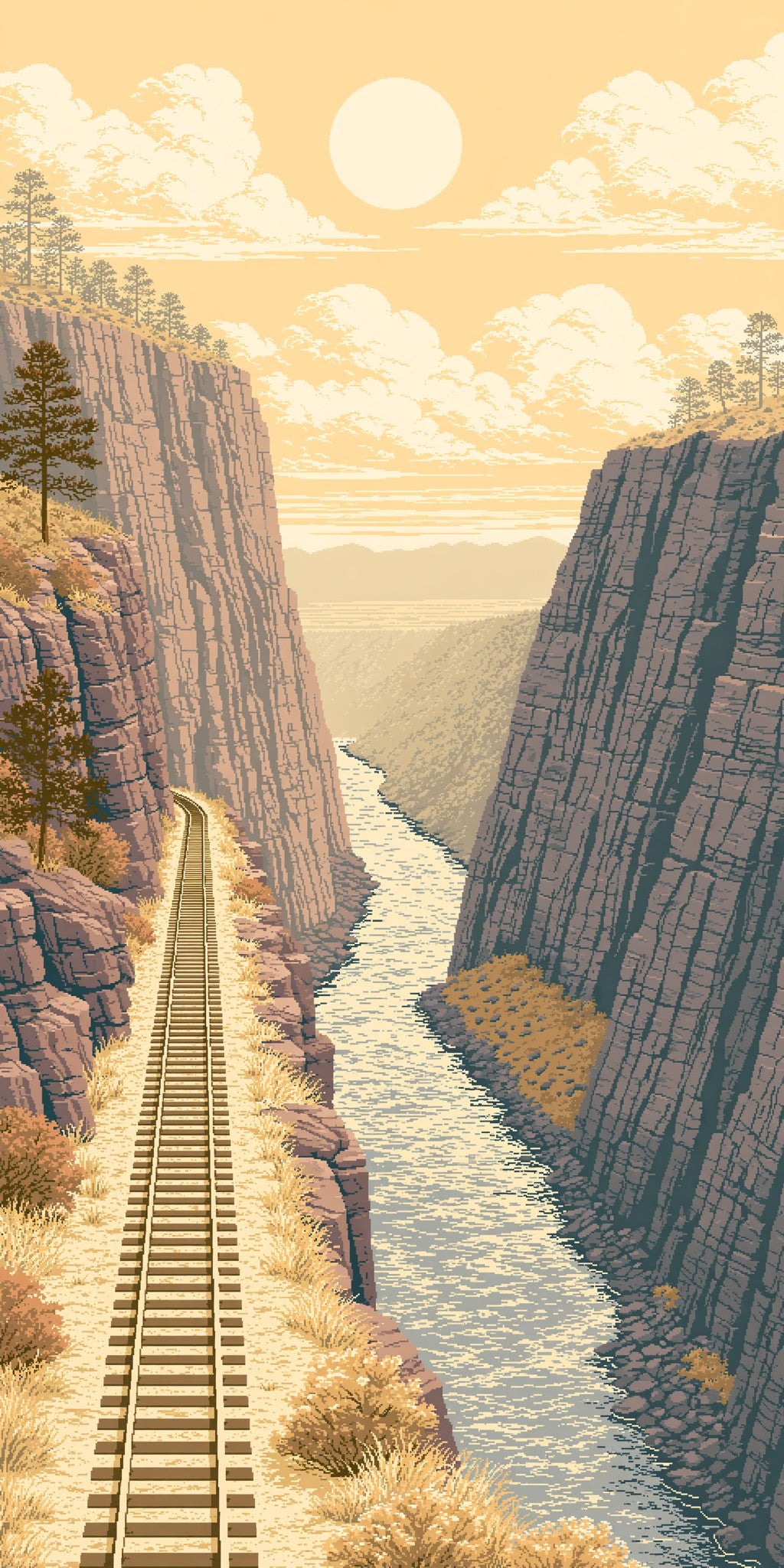 Royal Gorge Train Tracks — full design art