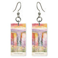 Royal Gorge Text Colorado — She's Choosing earrings, shown as a pair