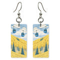 Telluride Gondola Rising Golden — She's Choosing earrings, shown as a pair