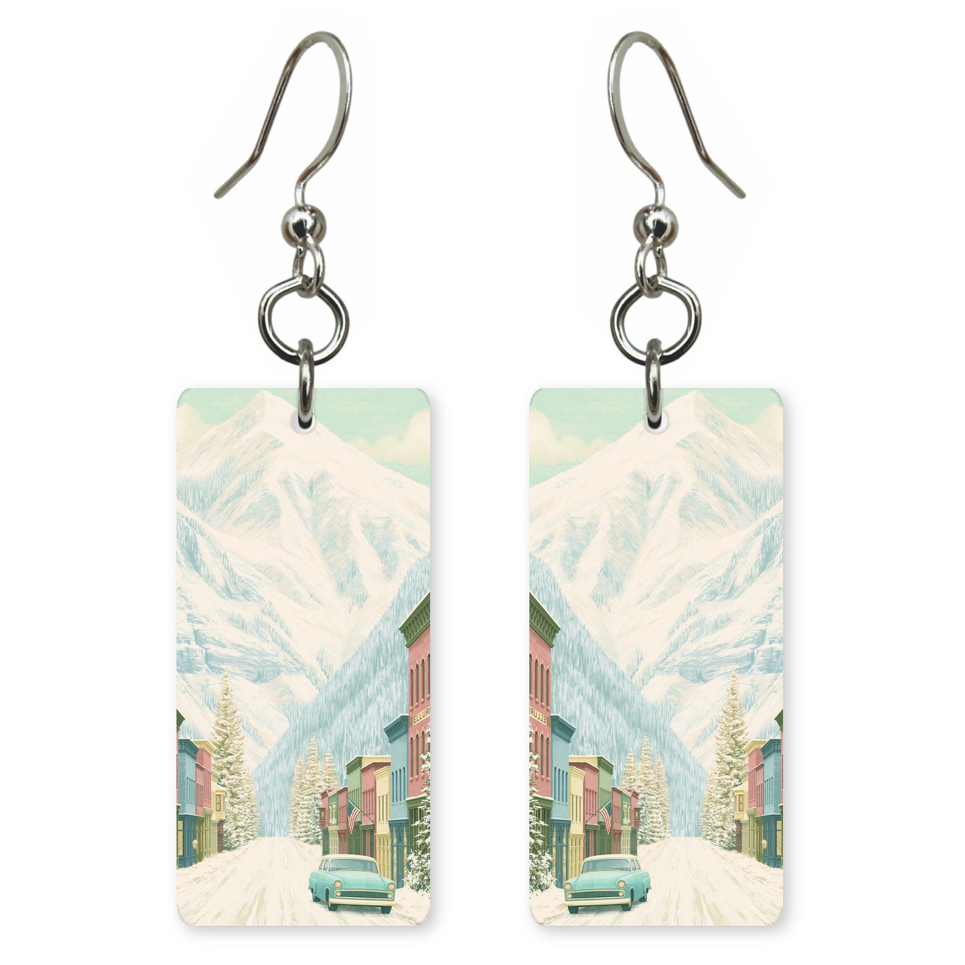Telluride Main Street San — She's Choosing earrings, shown as a pair
