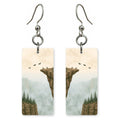 Black Canyon Rim Morning — She's Choosing earrings, shown as a pair