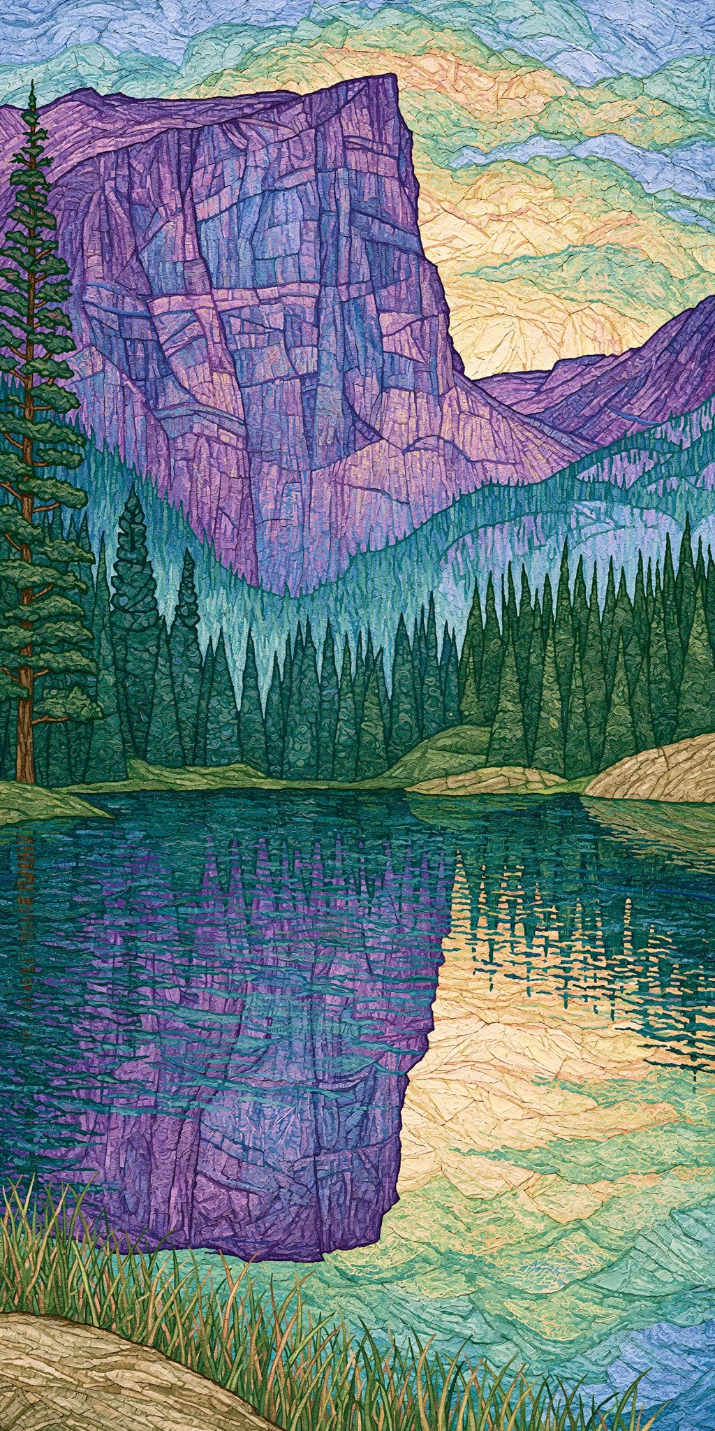 Dream Lake Mirror Reflection — full design art