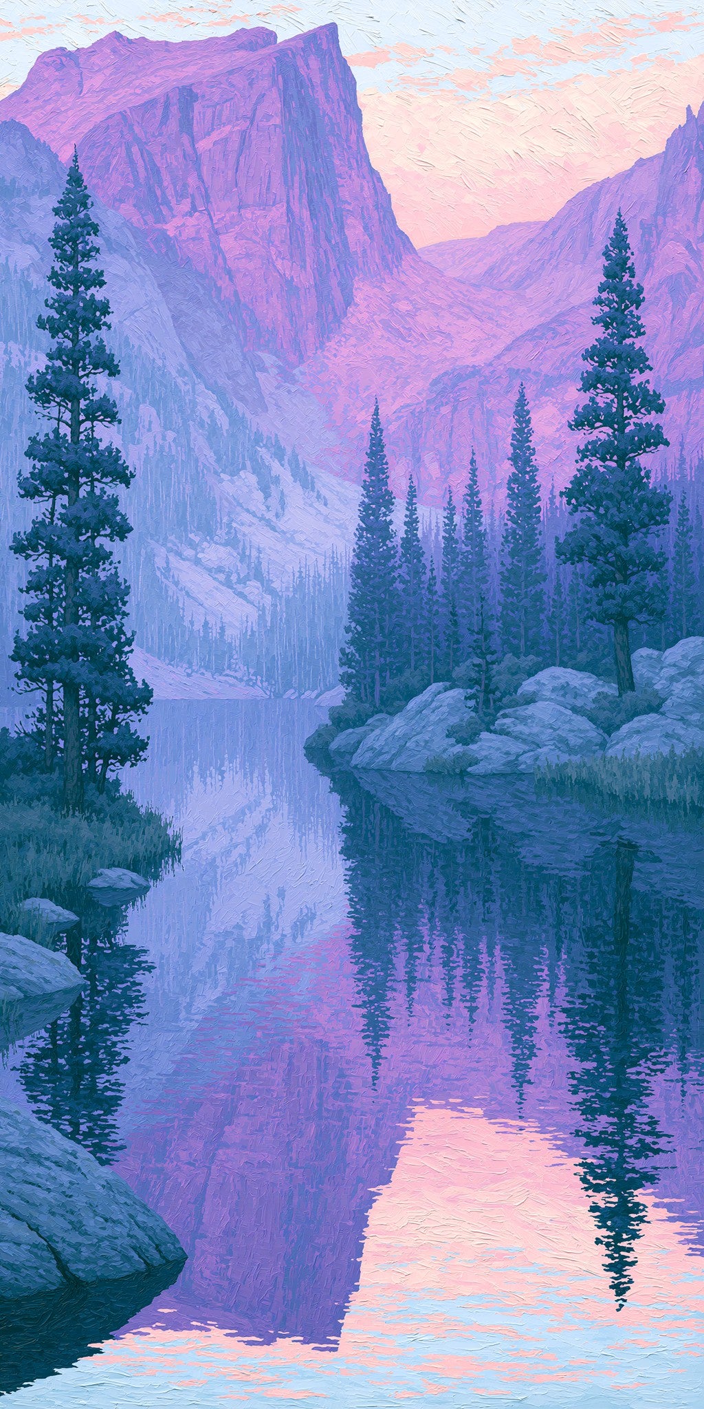 Dream Lake Mirror Reflection — full design art