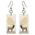 Elk Antlers Growing Aspen — She's Choosing earrings, shown as a pair