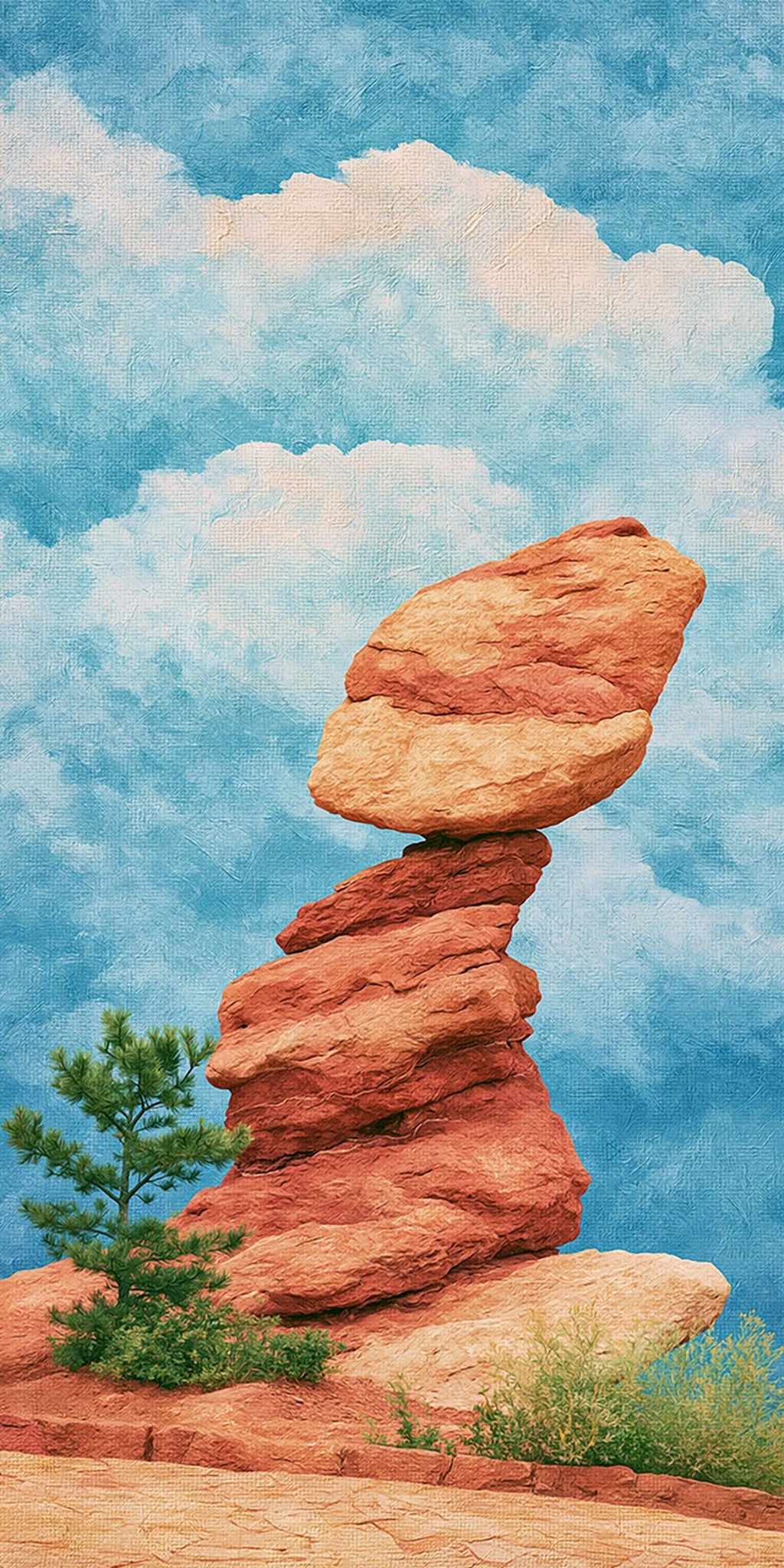 Garden Gods Balanced Rock — full design art