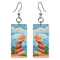 Garden Gods Balanced Rock — She's Choosing earrings, shown as a pair