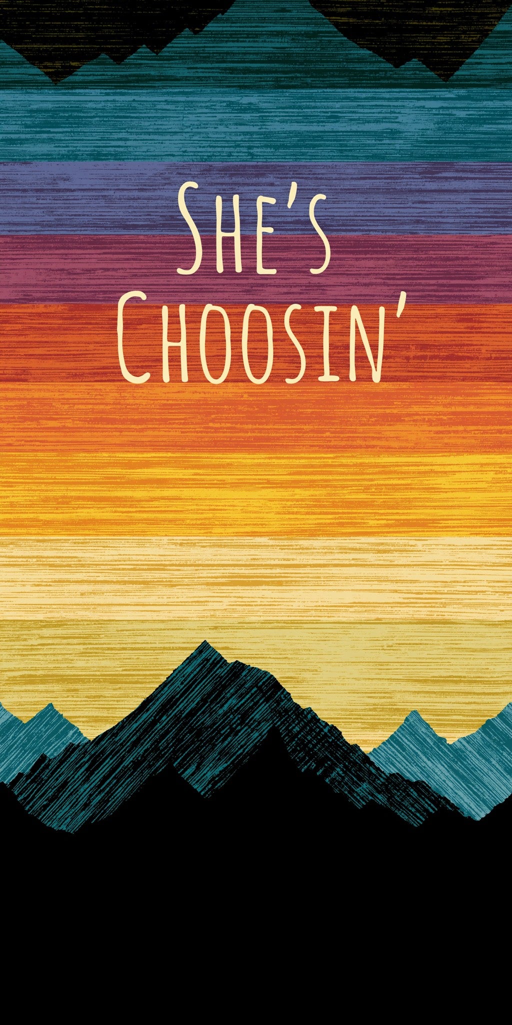 Sunset Peaks — full design art