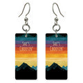 Sunset Peaks — She's Choosing earrings, shown as a pair