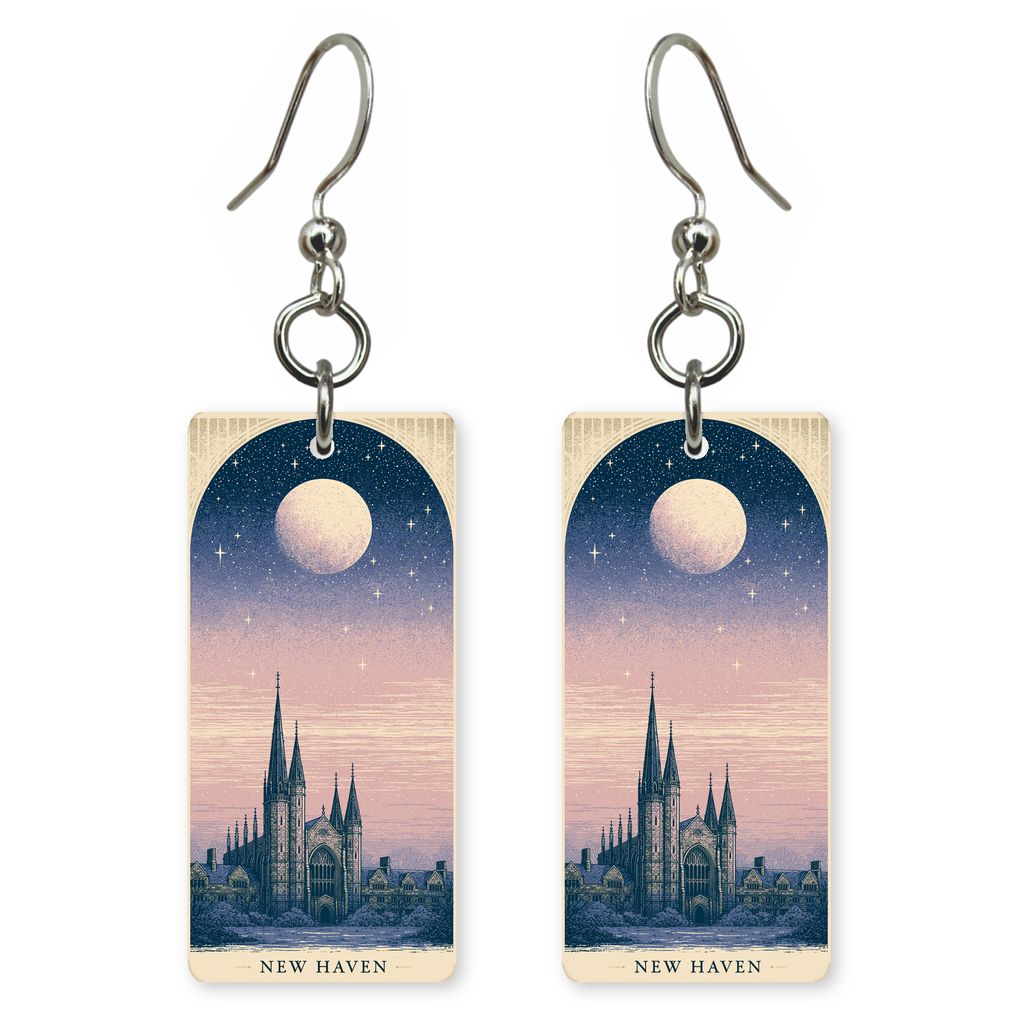 She's Choosing Connecticut Earrings | New Haven Moonrise